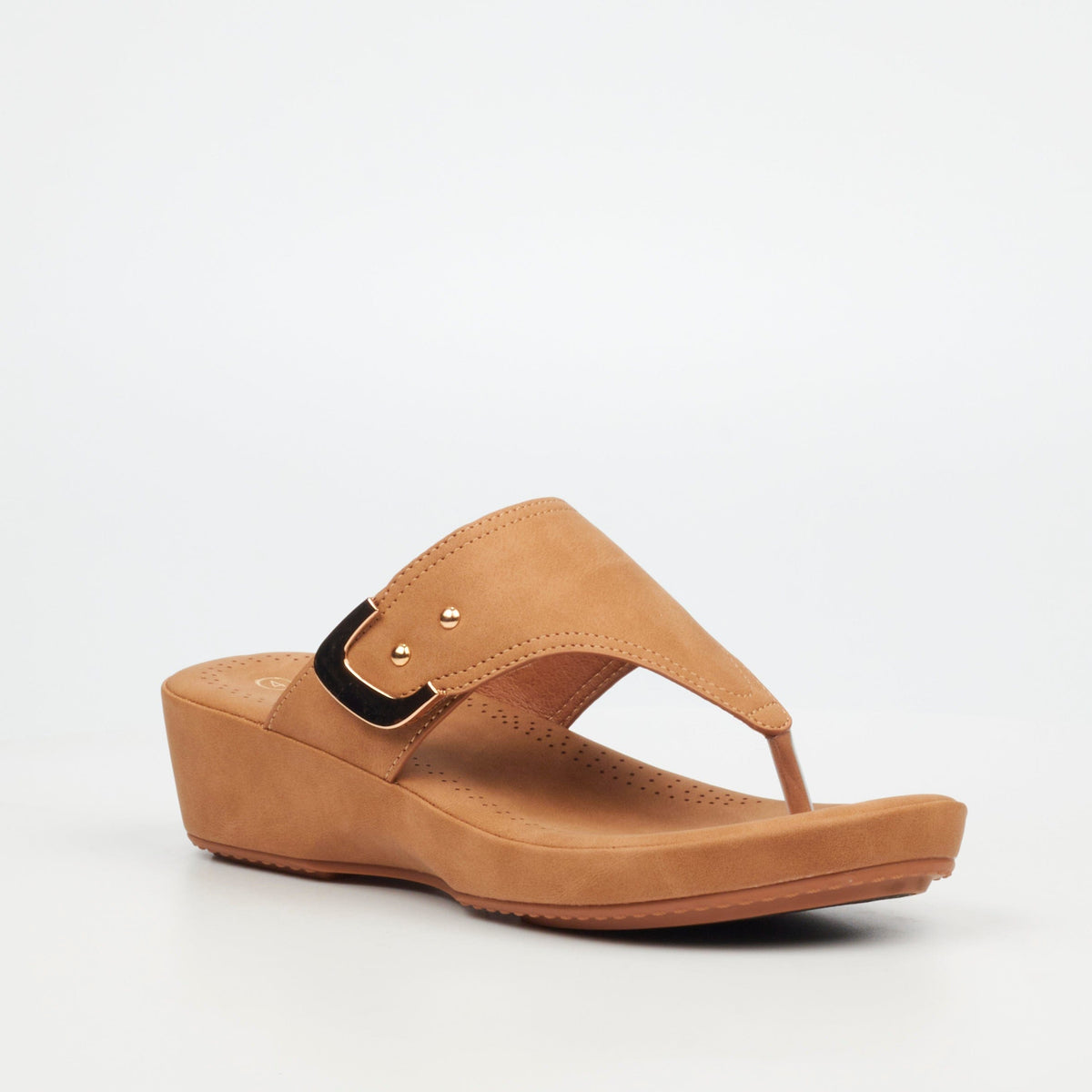 Butterfly Feet Ladies Sandals Butterfly Feet Alba 1 Faux Nubuck Shoes – Tan