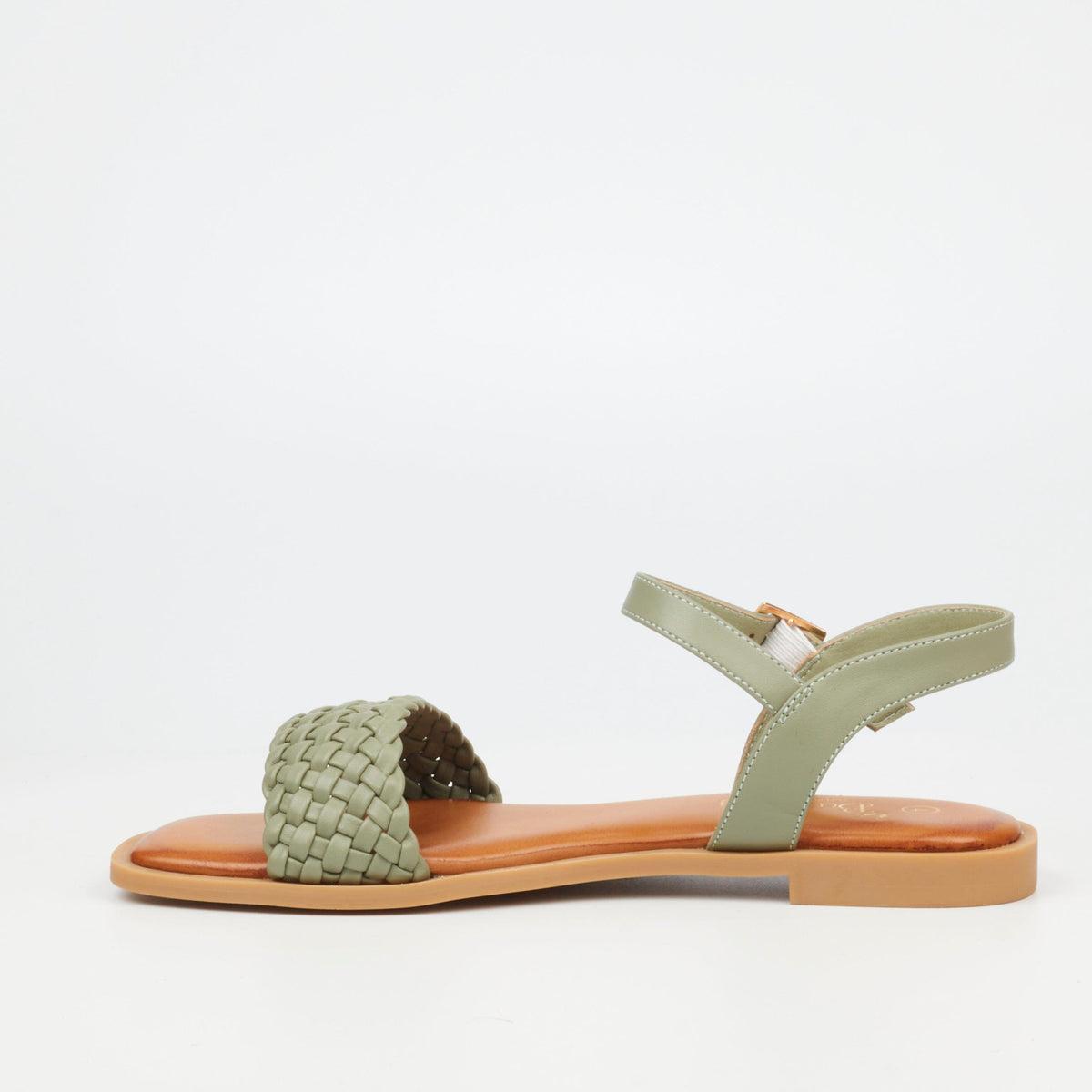 Butterfly Feet Ladies Sandals Butterfly Feet Dorey 4 Faux Leather Flat Sandals – Mint