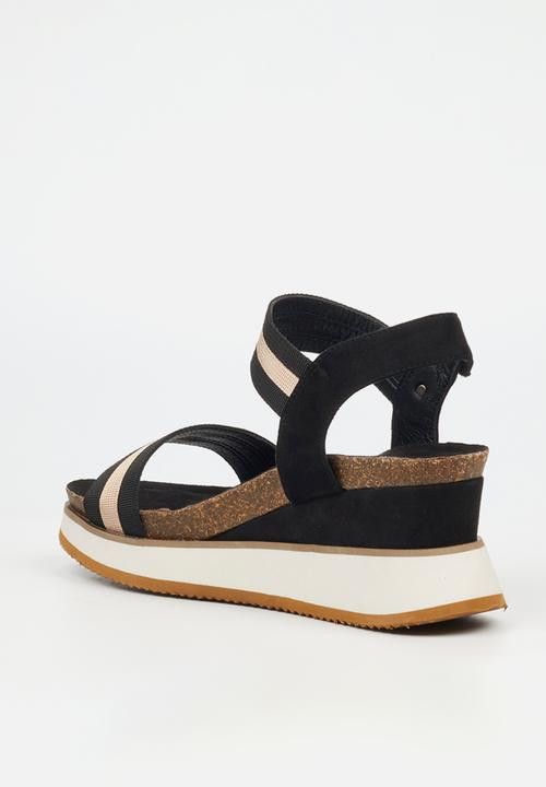 Butterfly Feet Ladies Sandals Butterfly Feet Salma 1 Heel Black