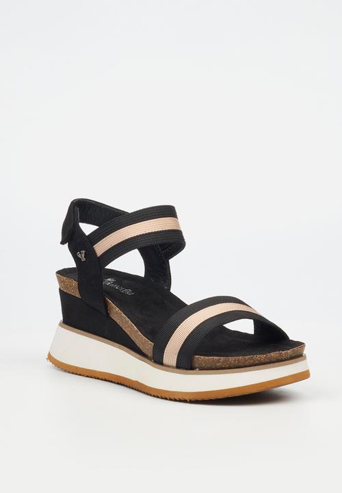 Butterfly Feet Ladies Sandals Butterfly Feet Salma 1 Heel Black