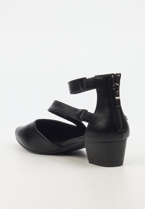 Butterfly Feet Ladies Sandals Butterfly Feet Women's Sling9 Block Heel Black (7790315307097)