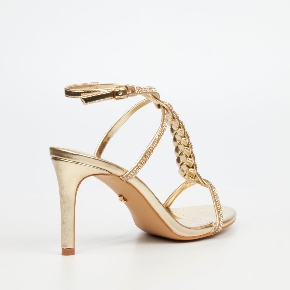 Butterfly Feet Ladies Shoes Butterfly Feet Dione 1 Faux Leather High Heels – Champagne
