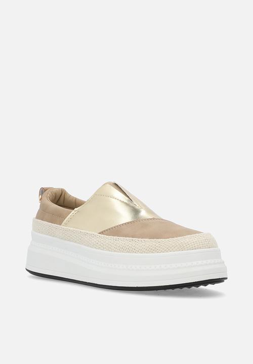Butterfly Feet Ladies Sneakers Butterfly Feet Senhora 17 Slip on Taupe (7793049043033)