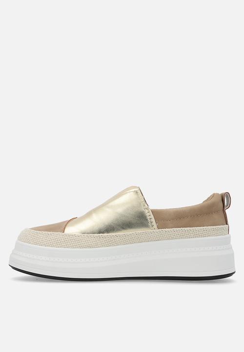 Butterfly Feet Ladies Sneakers Butterfly Feet Senhora 17 Slip on Taupe (7793049043033)