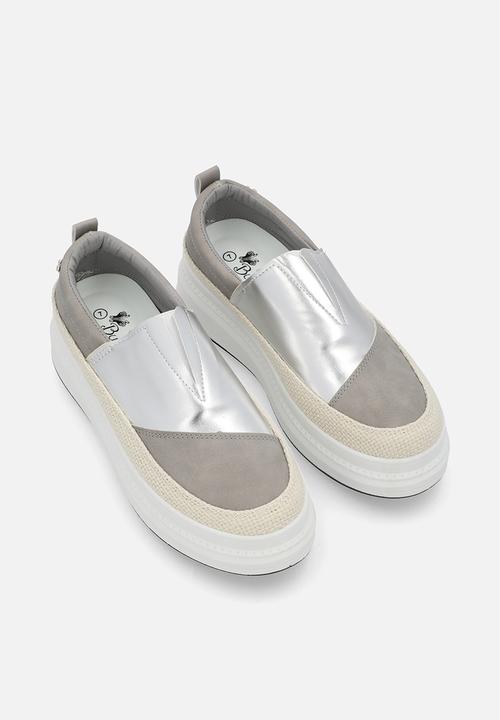 Butterfly Feet Sneakers Butterfly Feet Senhora 17 Slip On Sliver (7793039081561)