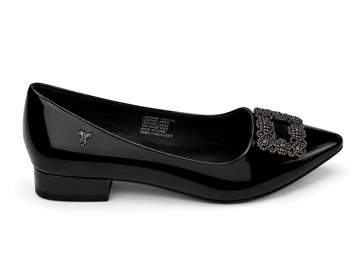 Butterfly High Courts Butterfly Feet Women's  Leonore 1 Low Court Heels-Black