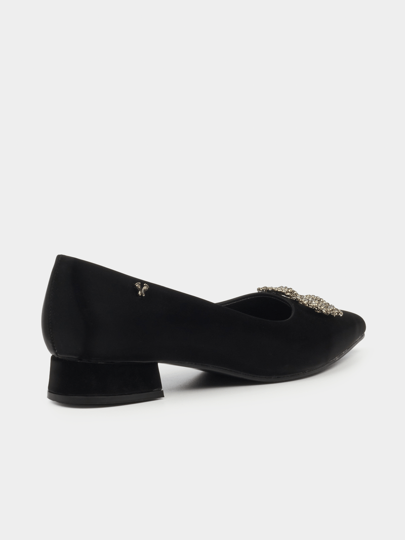 Butterfly High Courts Butterfly Feet Women's  Leonore 1 Low Court Heels-Black
