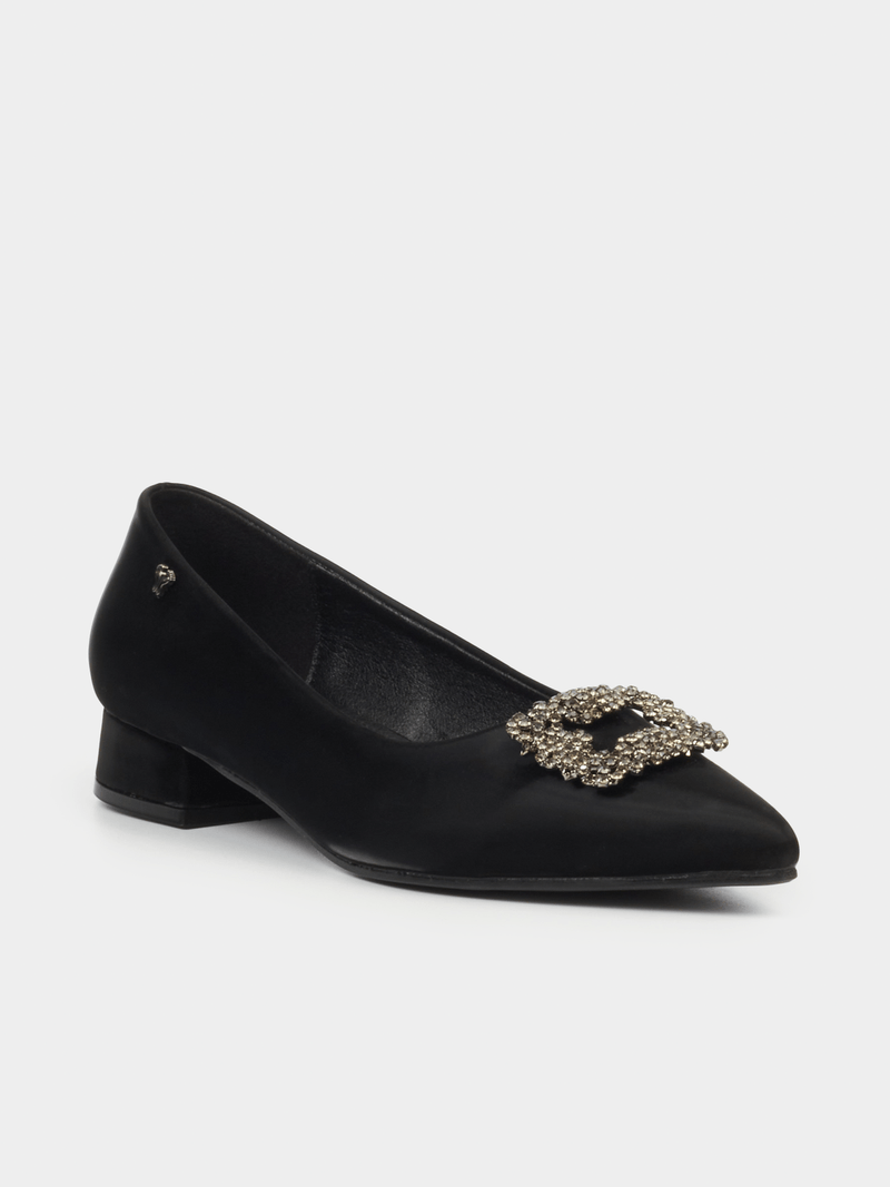 Butterfly High Courts Butterfly Feet Women's  Leonore 1 Low Court Heels-Black