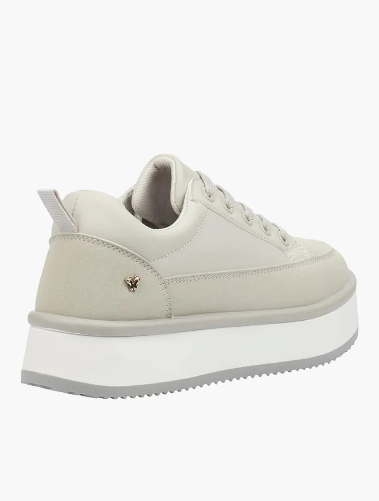 Butterfly Ladies Sneakers Butterfly Feet Flare 1 sneaker-Grey