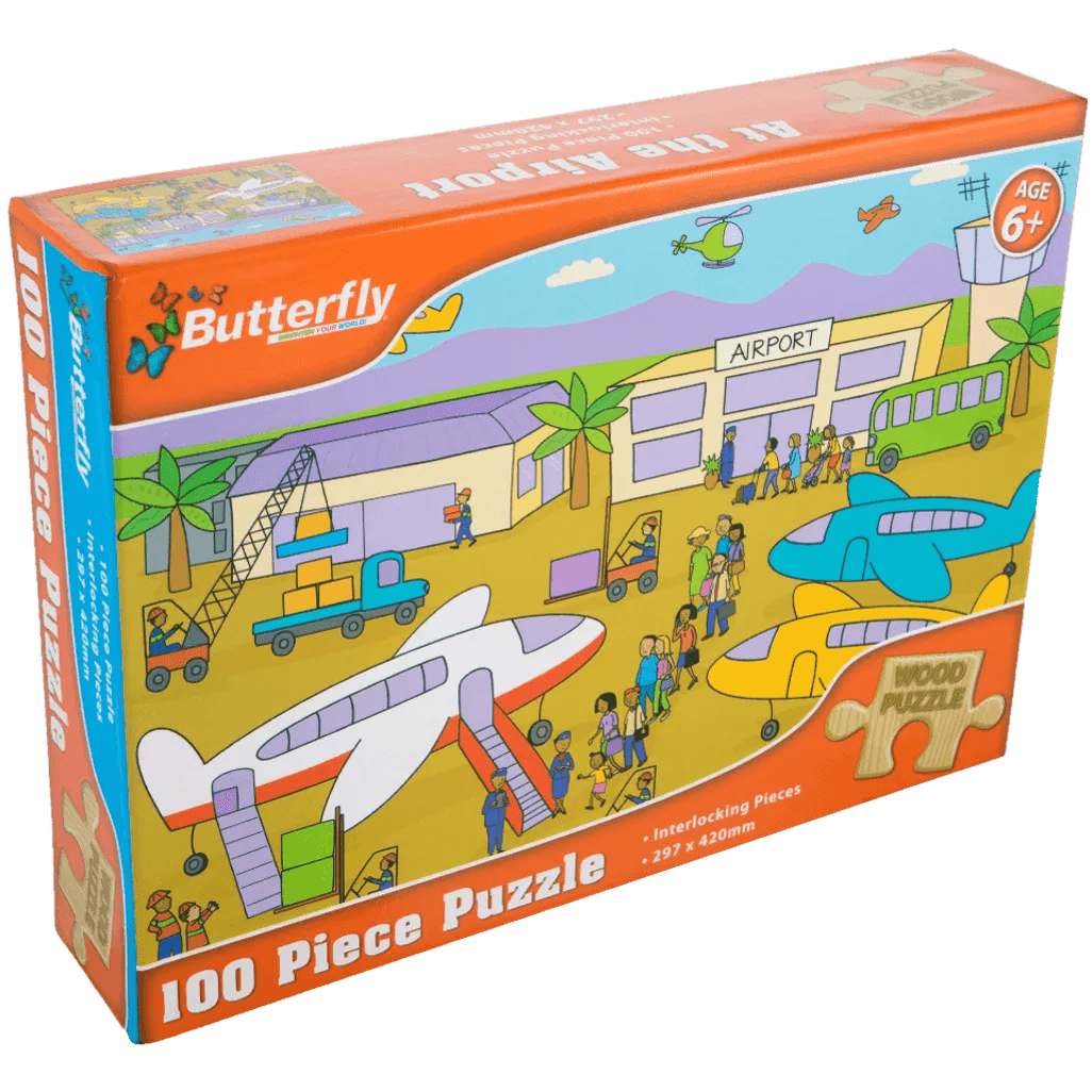 Butterfly Tech & Office Butterfly A4 Wooden Puzzle 100 Piece - 2 Designs (7315246219353)