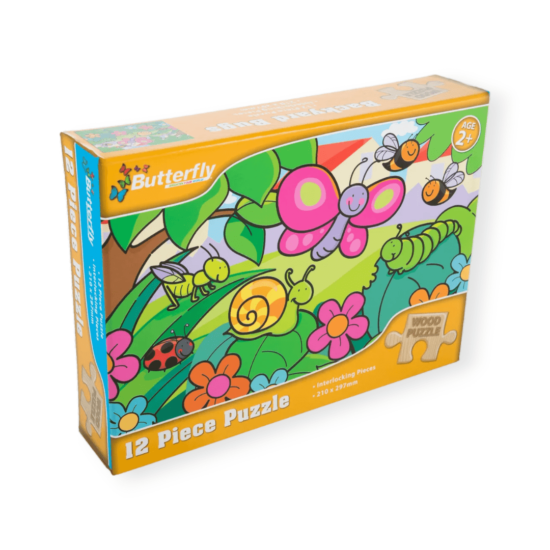 Butterfly Tech & Office Butterfly A4 Wooden Puzzle 12 Piece 4 Designs (7315227017305)