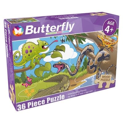 Butterfly Tech & Office Butterfly A4 Wooden Puzzle 36 Piece (7315252379737)