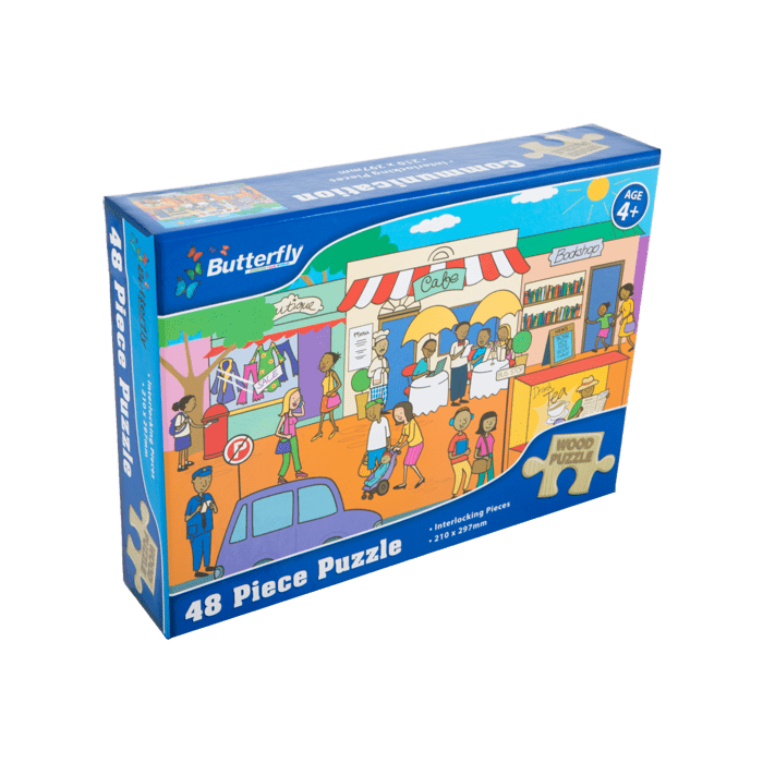 Butterfly Tech & Office Butterfly Wooden Puzzle A4 48 Piece Assorted Designs (7315226460249)