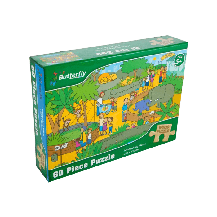 Butterfly Tech & Office Butterfly Wooden Puzzle A4 60 Piece Assorted Designs (7315225575513)