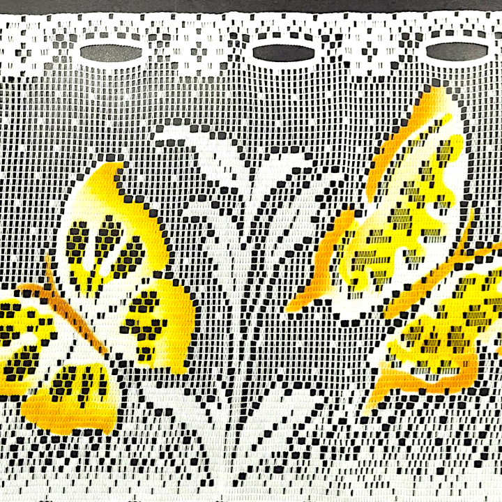 Printed Dutch Lace Butterfly White 30 cm