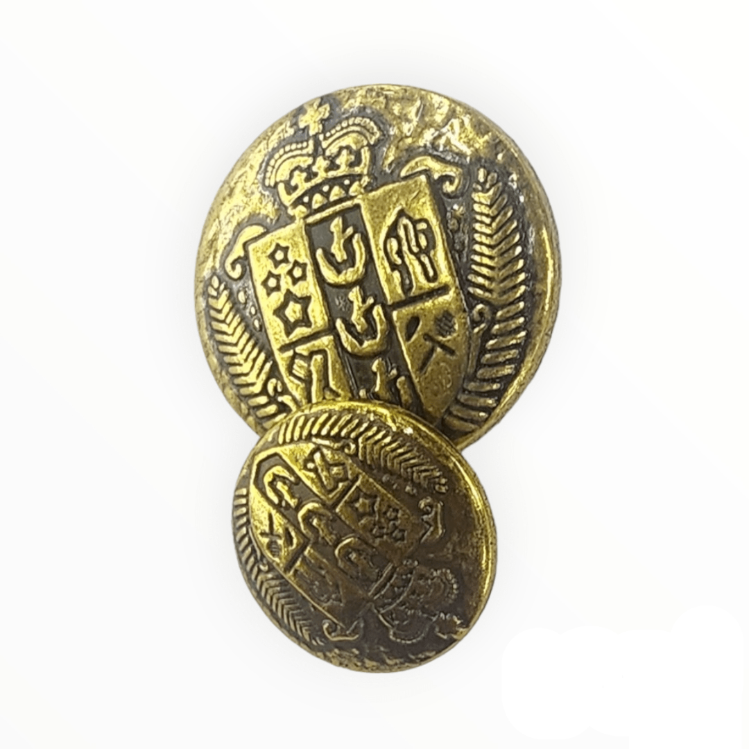 BUTTONS HABBY 24 Inch Fancy Metal Bottons 44233 Gold