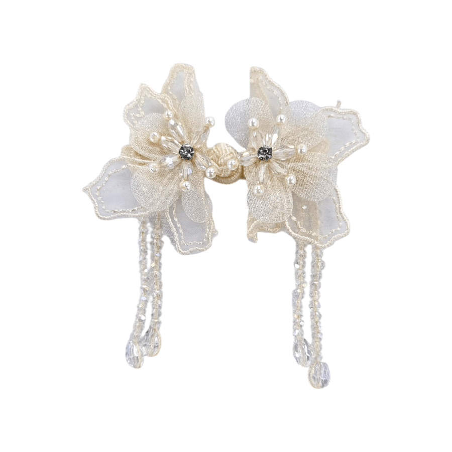 BUTTONS Habby Beige Chinese Iron-on Button