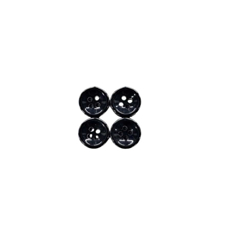 BUTTONS Habby Black Shirt Buttons D5 18in