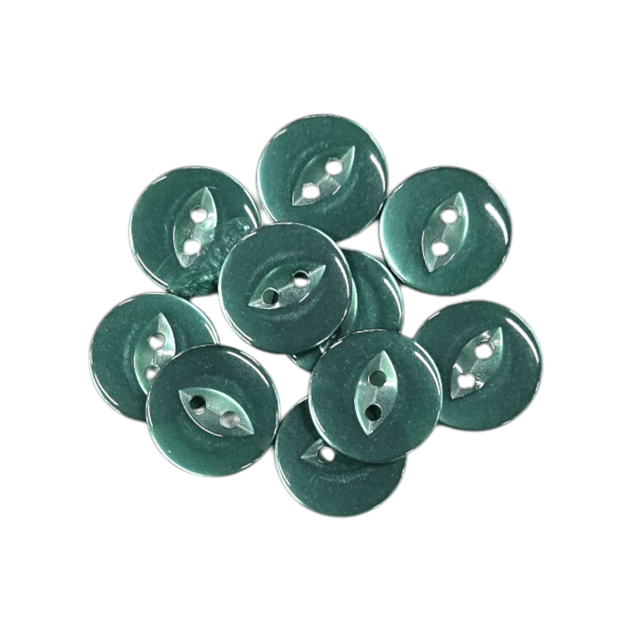 BUTTONS Habby Bottle Green Fish Eye Button 20mm (7913679618137)