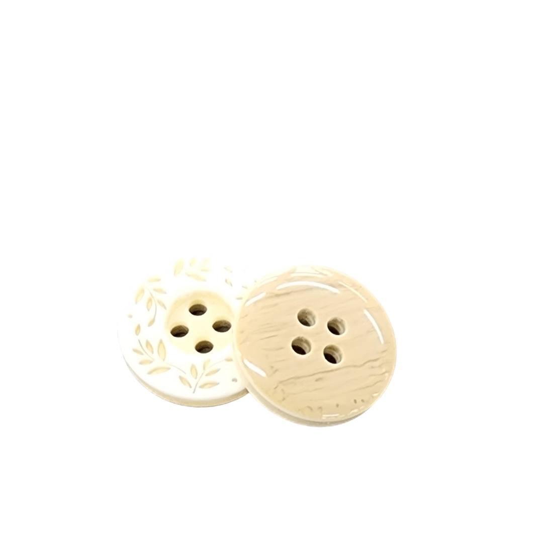 BUTTONS HABBY Fancy Button Cream 44194
