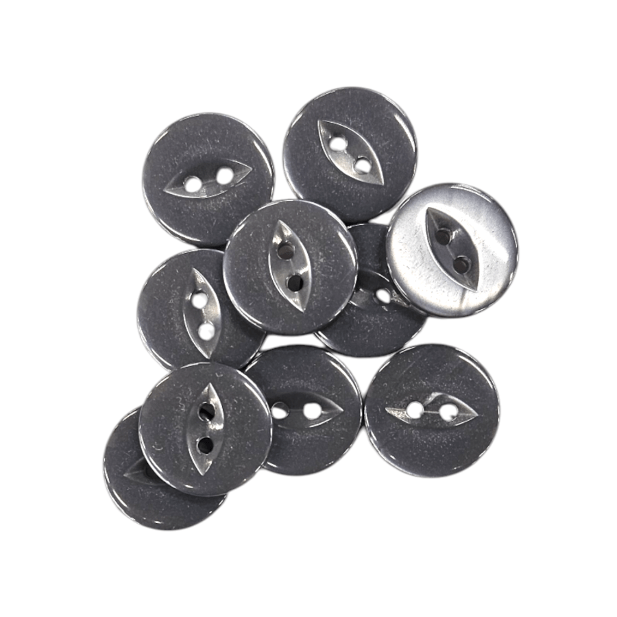 BUTTONS Habby Grey Fish Eye Button 20mm (7913679618137)