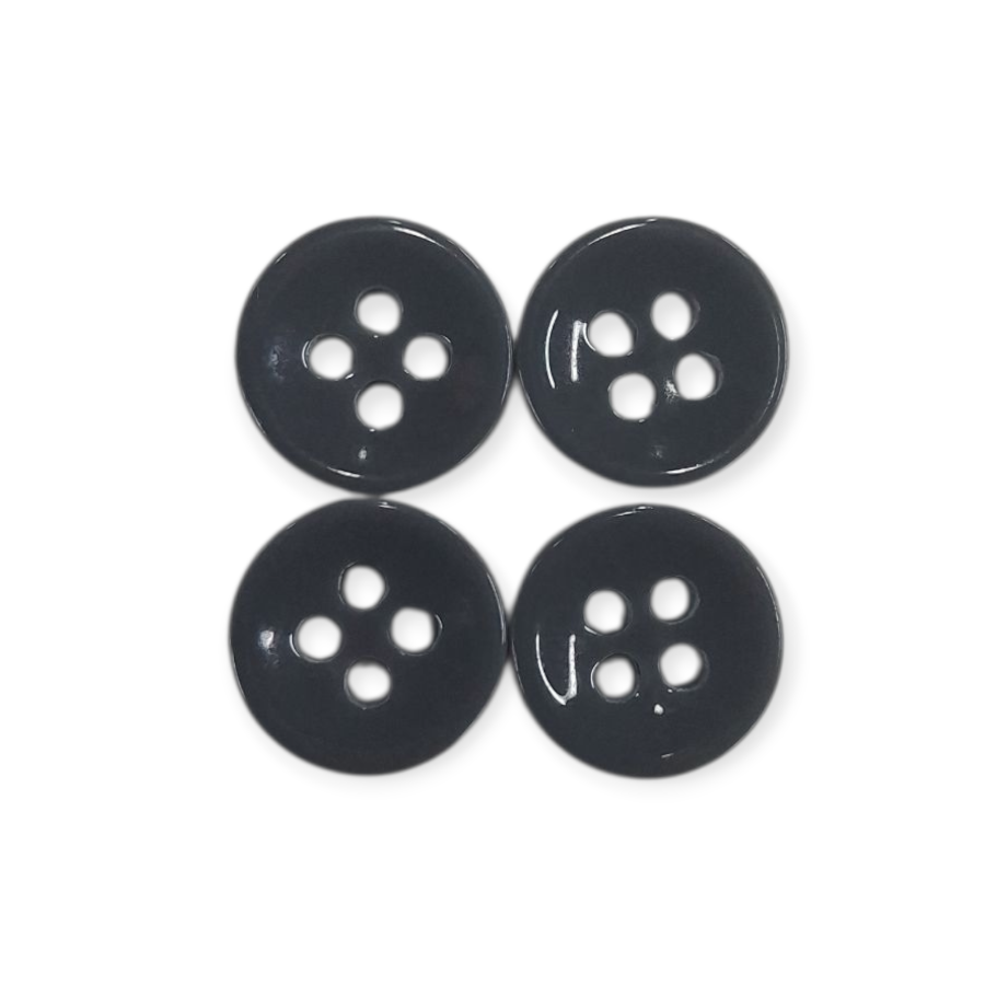 BUTTONS Habby Grey Shirt Buttons D5 18in