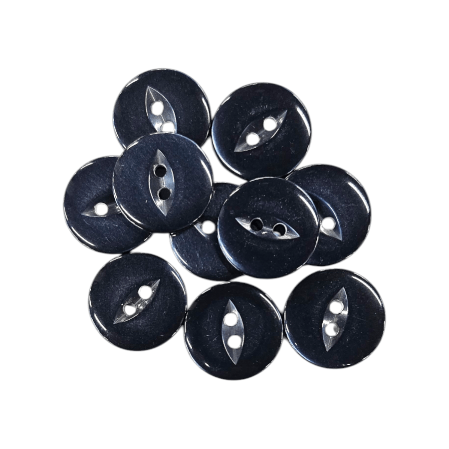 BUTTONS Habby Navy Fish Eye Button 20mm (7913679618137)