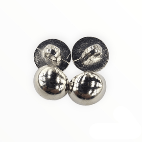 BUTTONS HABBY Pearl Button 10mm Silver (7515681521753)