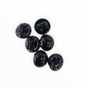BUTTONS HABBY Pearl Button 6mm Black (7515681456217)