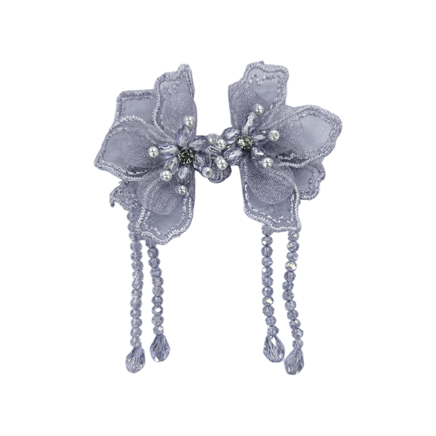 BUTTONS Habby Purple Chinese Iron-on Button