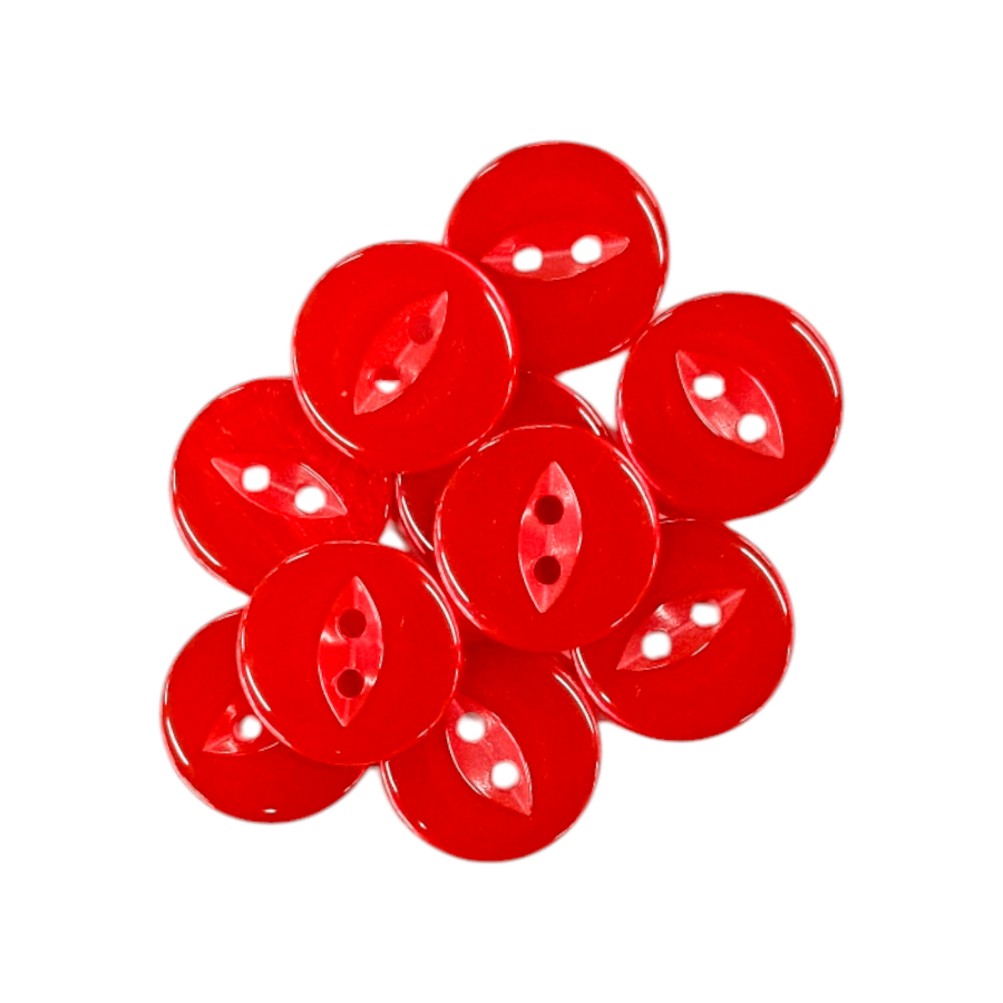 BUTTONS Habby Red Fish Eye Button 20mm (7913679618137)