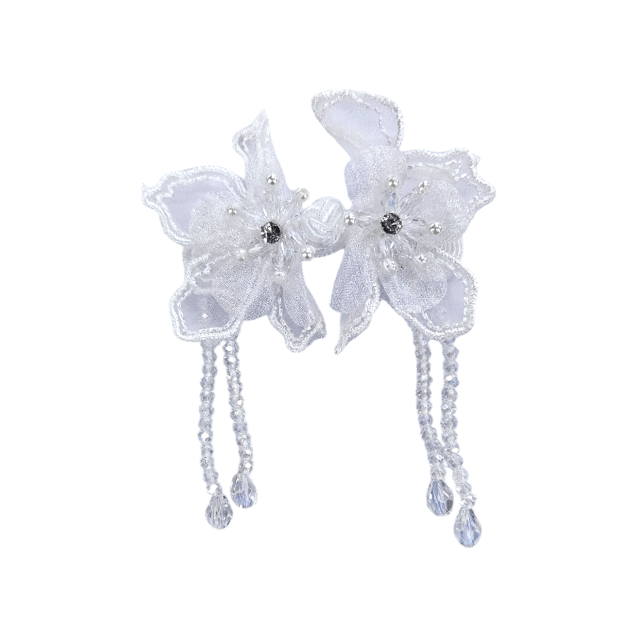 BUTTONS Habby White Chinese Iron-on Button