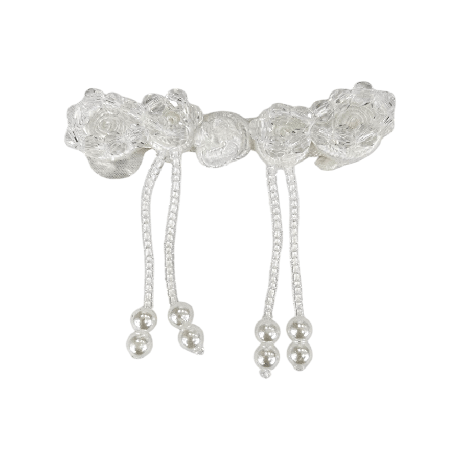 BUTTONS Habby White Chinese Iron-on Button