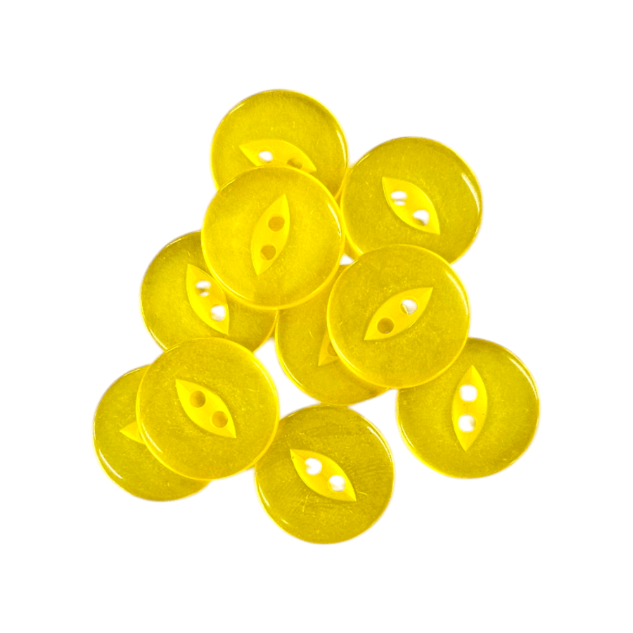BUTTONS Habby Yellow Fish Eye Button 20mm (7913679618137)