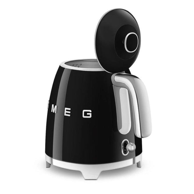 smeg KETTLE Smeg Retro Mini Electric Kettle 800ml Black KLF05BLSA (6899649347673)