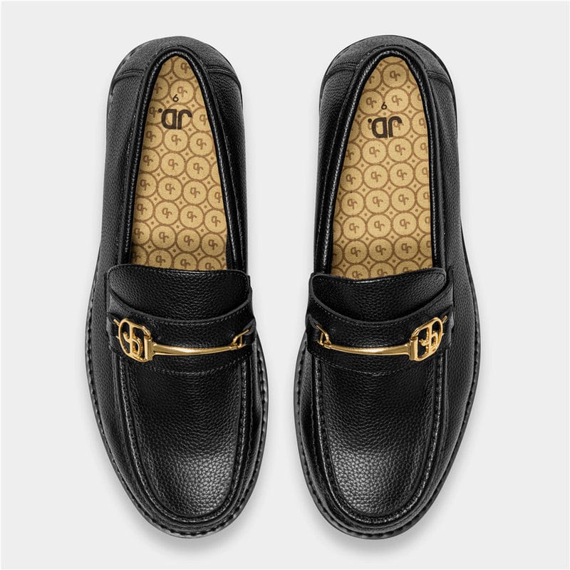 Jonathan D Casual Shoes Jonathan d Winston Pu Loafer Black (7255191879769)
