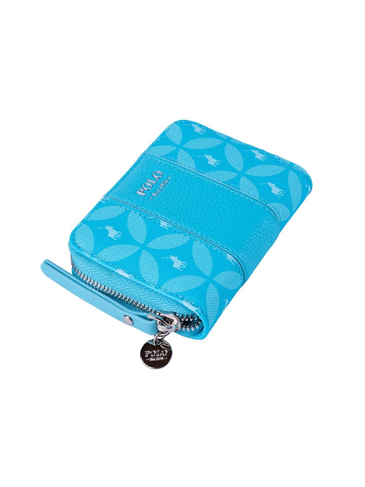 Polo Aqua Polo Ladies Mini Zip Purse Aqua (7400847278169)