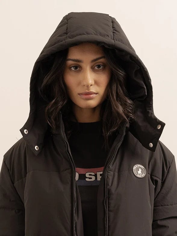 Polo Puffer Jacket Polo Women Longline Long Sleeve  Puffer Jacket (7267802054745)