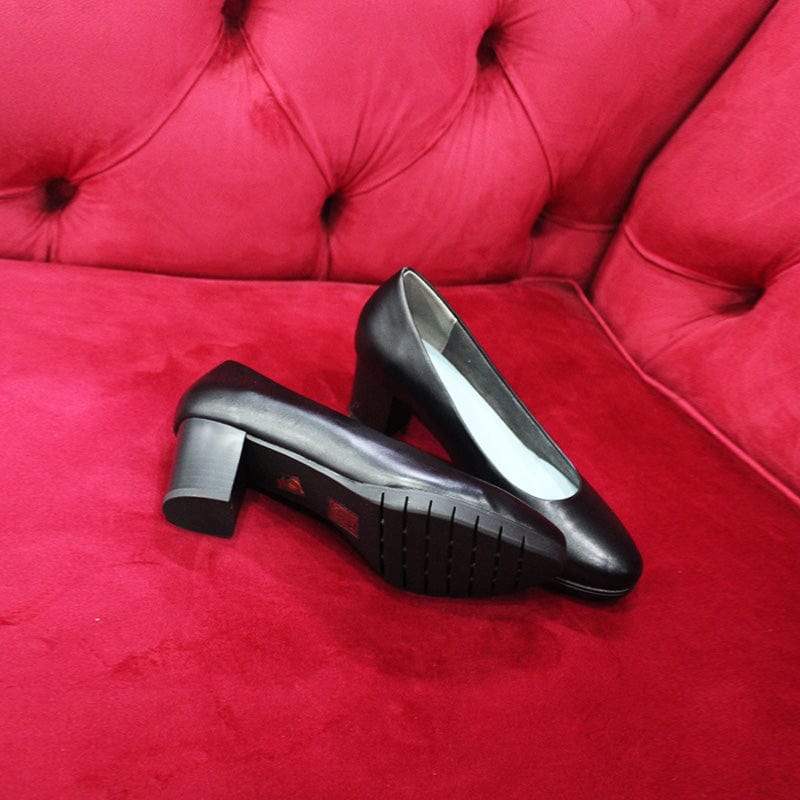 Hush Puppies LADIES SHOES Hush Puppies Soft Style Curt Shoes Black (6970376978521)