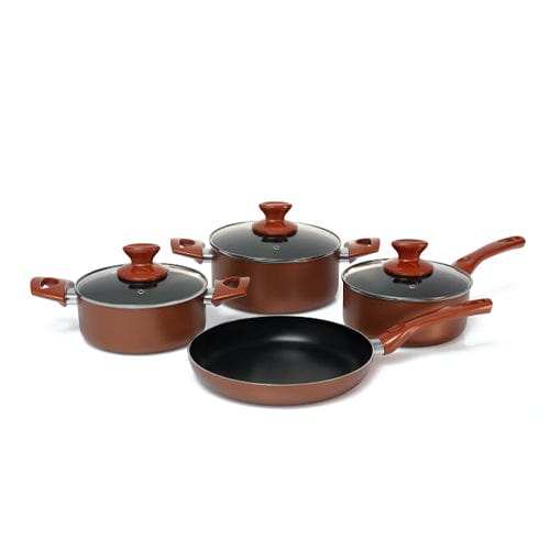 Global FRYING PAN Global 7-Piece Copper Non-Stick Set (7678651072601)