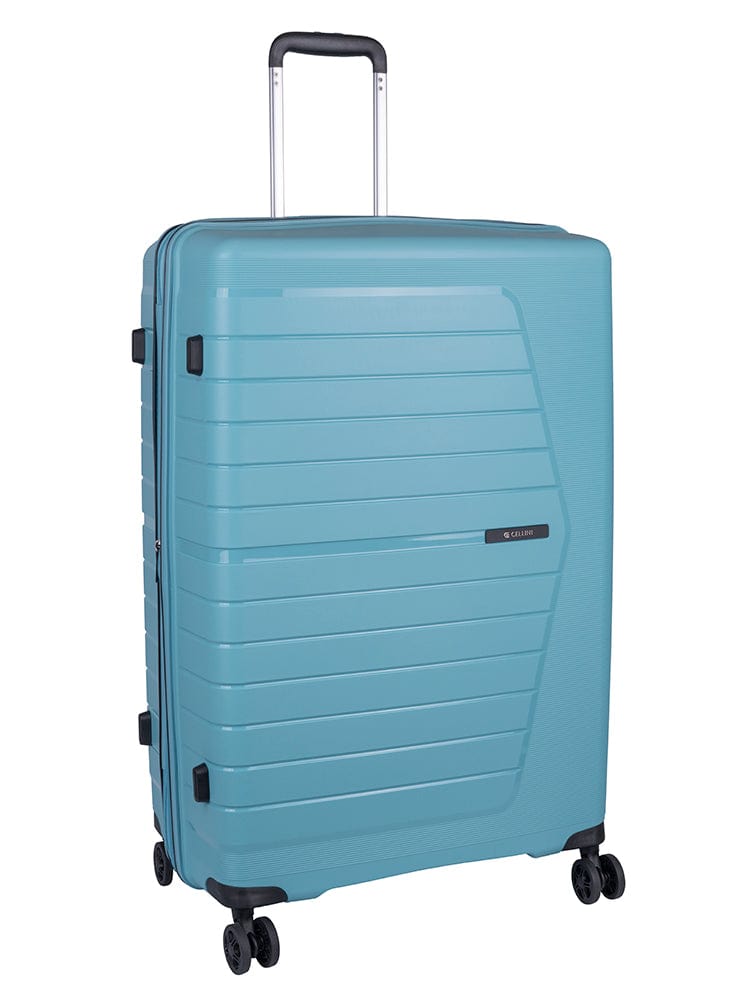 CELLINI Luggage & Bags Cellini Starlite Large 4 Wheel Trolley Case Light Blue (7497395732569)