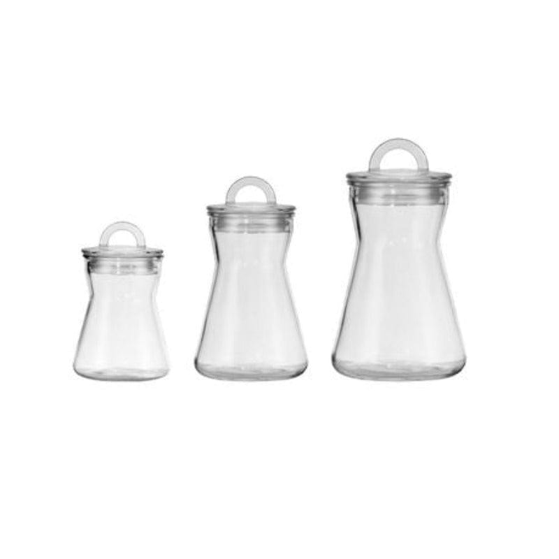 Regent Regent Glass Canister Set with Lids 3 Piece (2097042260057)