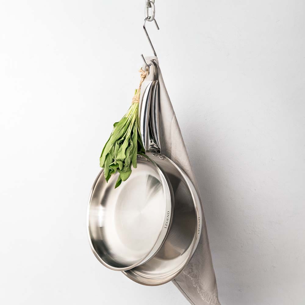 Legend POTS Legend Prof Chef 24cm Stainless Steel Frying Pan (7294995595353)