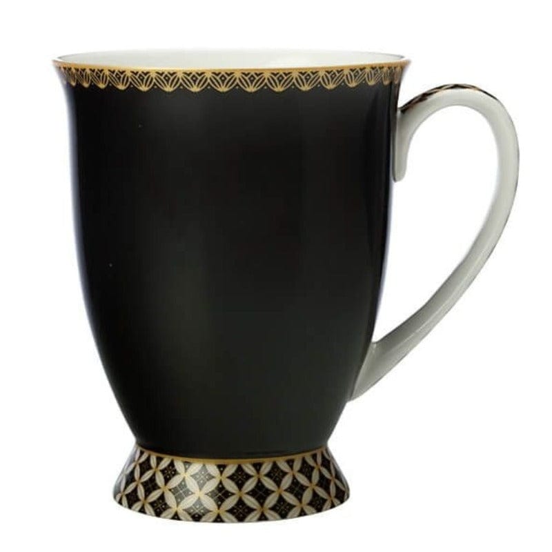 Maxwell & Williams Cups & Saucers Maxwell & Williams Teas & C's Classic Footed Mug 300ML Black HV0270 (7105255112793)