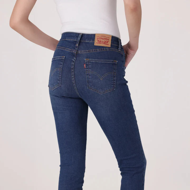 Levi's Women'S 721 High-Rise Skinny Jeans - Med Indigo - Worn In