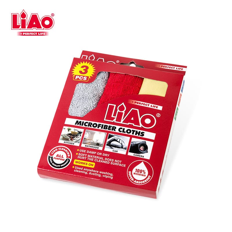 LIAO CLEANING LiAo Microfiber Cleaning Cloths Pack Of 3 (6550839361625)