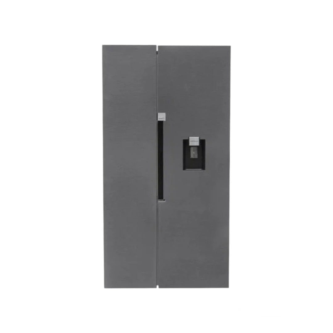 defy Refrigerators Defy 555L Satin Metallic Naturelight Side by Side Fridge DFF547 (7487521390681)