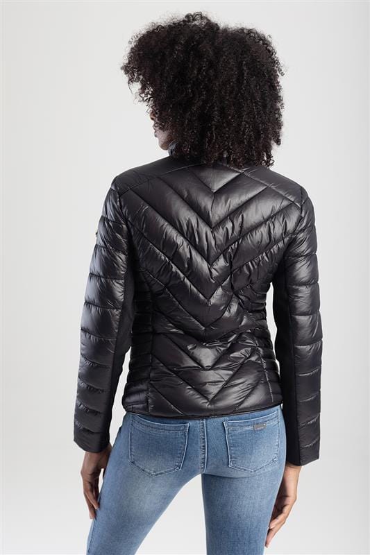 MHC World Ladies Quilted Puffer Jacket Black (7311574204505)