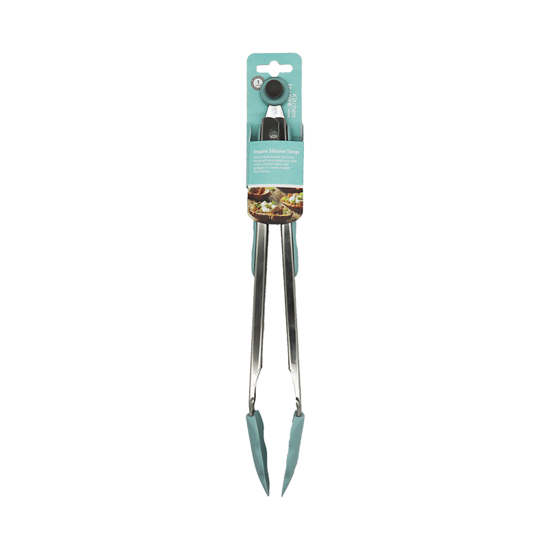Kitchen Inspire CUTLERY Kitchen Inspire Stainless Steel Silicone Tongs 30cm 501114 (7311476195417)