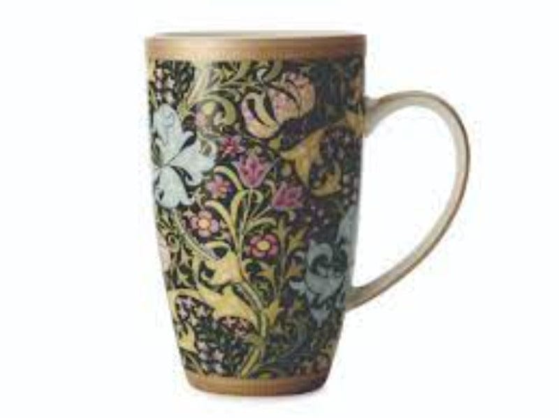 Maxwell & Williams MUG Maxwell & Williams William Morris Golden Lily Black Coupe Mug 420ML (6873037537369)